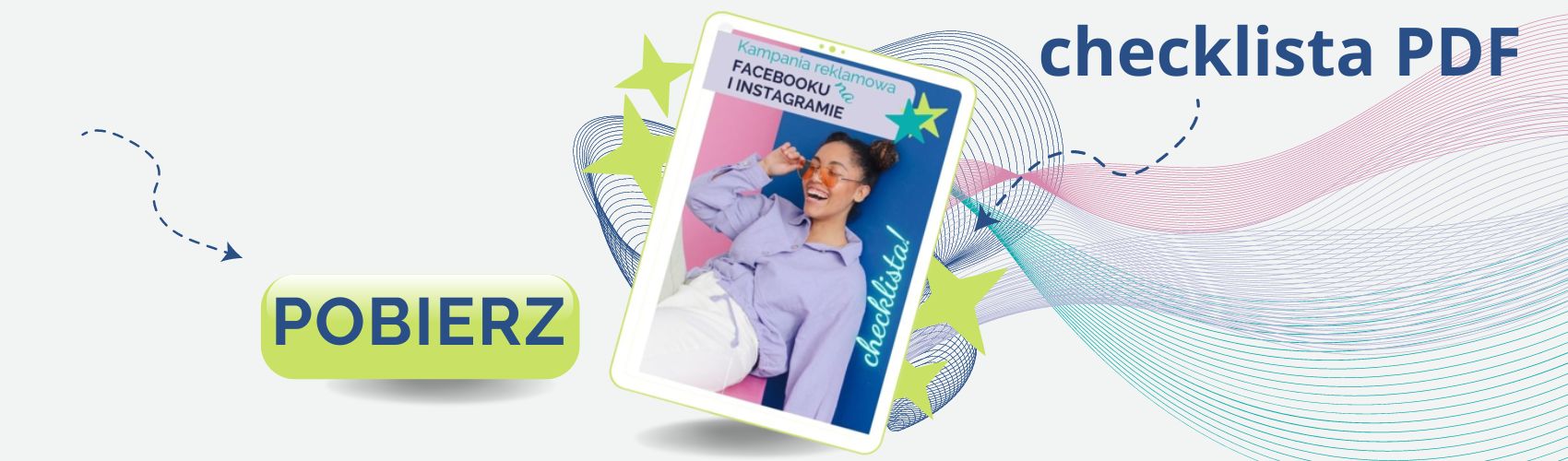 mockup checklisty PDF do pobrania blog na temat online marketingu dla przedsiębiorców