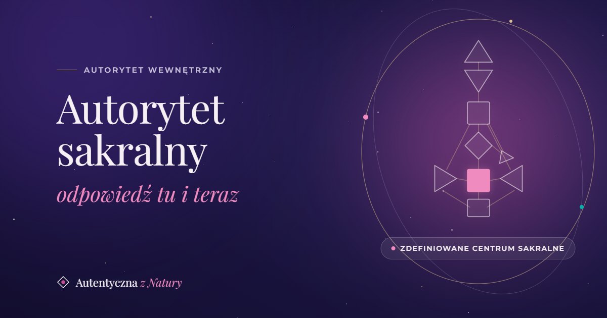 Okładka wpisu: autorytet sakralny w Human Design, wykres z zaznaczonym centrum sakralnym